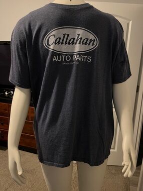 Callahan Heather Navy Graphic Short Sleeve Tee